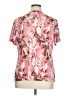 JM Collection Pink Short Sleeve Blouse Size XL - photo 2