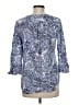 Fred David Blue 3/4 Sleeve Blouse Size M - photo 2
