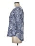 Fred David Blue 3/4 Sleeve Blouse Size M - photo 5