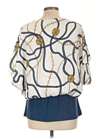 Coco Bianco 3/4 Sleeve Blouse (view 2)
