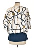 Coco Bianco Blue 3/4 Sleeve Blouse Size L - photo 2