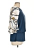 Coco Bianco Blue 3/4 Sleeve Blouse Size L - photo 4