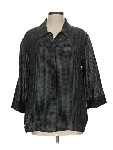 Eileen Fisher 3/4 Sleeve Button-Down Shirt (view 1)