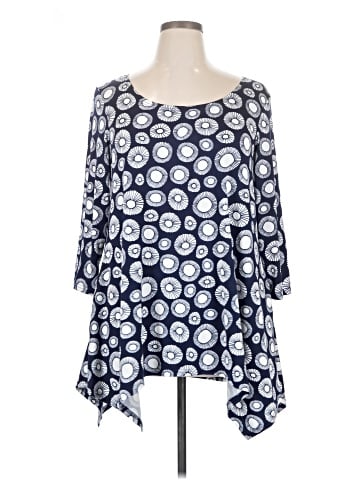 White Mark 3/4 Sleeve Blouse (view 1)