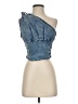 Shein Blue Sleeveless Top Size 4 - photo 1