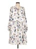 Taylor 100% Polyester Floral Ivory Casual Dress Size 12 - photo 1