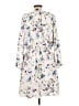 Taylor 100% Polyester Floral Ivory Casual Dress Size 12 - photo 2