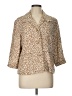 Pendleton Animal Print Tan 3/4 Sleeve Blouse Size L - photo 1