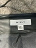 Milly 100% Leather Black Leather Skirt Size M - photo 4