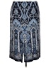 Talbots 100% Silk Paisley Blue Silk Skirt Size 20 Petite - photo 2