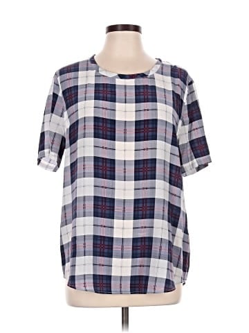 Equipment Short Sleeve Silk Top (view 1)