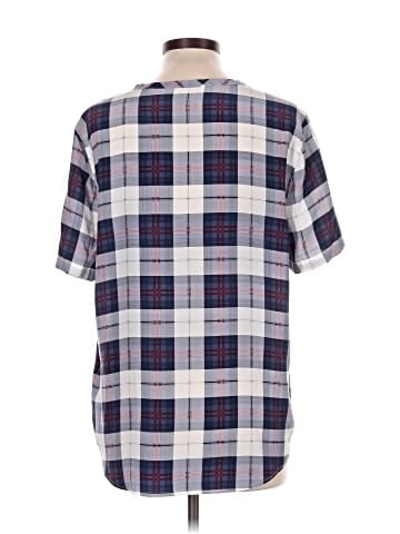 Equipment Short Sleeve Silk Top (view 2)