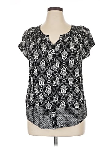 Faded Glory Short Sleeve Blouse (view 1)