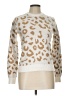 Jessica Simpson Animal Print Ivory Pullover Sweater Size L - photo 1