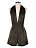 Superdown 100% Polyester Metallic Green Romper Size M - photo 1