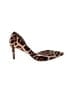 J.Crew 100% Leather Animal Print Brown Heels Size 9 - photo 1