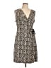 Dana Buchman Animal Print Brown Cocktail Dress Size L - photo 1