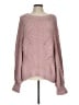 Express Chevron-herringbone Pink Pullover Sweater Size L - photo 1