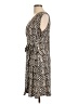 Dana Buchman Animal Print Brown Cocktail Dress Size L - photo 5