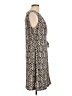 Dana Buchman Animal Print Brown Cocktail Dress Size L - photo 4