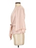Topshop 100% Polyester Pink 3/4 Sleeve Blouse Size 2 - photo 5