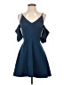 Keepsake 100% Polyester Solid Blue Cocktail Dress Size XS - photo 1