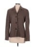 Rafaella Houndstooth Brown Wool Blazer Size 8 - photo 1