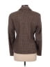 Rafaella Houndstooth Brown Wool Blazer Size 8 - photo 2