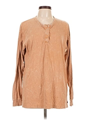 Victoria's Secret Pink Long Sleeve Henley (view 1)