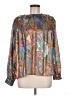 Tess 100% Polyester Paisley Brown Long Sleeve Blouse Size 6 - photo 1