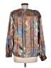 Tess 100% Polyester Paisley Brown Long Sleeve Blouse Size 6 - photo 2