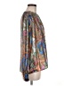 Tess 100% Polyester Paisley Brown Long Sleeve Blouse Size 6 - photo 4