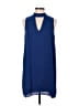 Three Eighty Two 100% Polyester Solid Blue Casual Dress Size M - photo 1