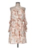 Elan 100% Rayon Floral Ivory Cocktail Dress Size M - photo 1