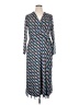 Anne Klein Print Blue Casual Dress Size XL - photo 1