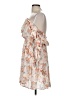 Elan 100% Rayon Floral Ivory Cocktail Dress Size M - photo 5