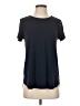 Witchery Black Blue Short Sleeve Top Size S - photo 1