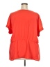 Halogen 100% Polyester Orange Short Sleeve Blouse Size 3X - photo 2