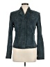 Ideology 100% Leather Teal Leather Jacket Size 6 - photo 1