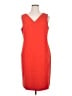 Anne Klein Orange Cocktail Dress Size 16 - photo 1