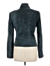 Ideology 100% Leather Teal Leather Jacket Size 6 - photo 2