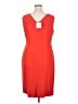 Anne Klein Orange Cocktail Dress Size 16 - photo 2