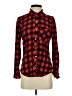 Gap Plaid Red Long Sleeve Button-Down Shirt Size S - photo 1