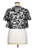 Roaman's 100% Polyester Silver Short Sleeve Blouse Size 14W - photo 2