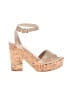 Stella McCartney 100% Faux Leather Tan Wedges Size EU 38 - photo 1