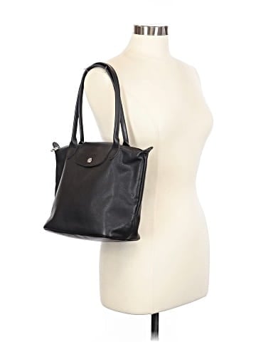 Longchamp leather le pliage tote (view 2)