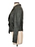 Diane von Furstenberg 100% Leather Gray Leather Jacket Size 2 - photo 5