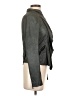 Diane von Furstenberg 100% Leather Gray Leather Jacket Size 2 - photo 4