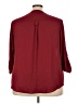 Torrid 100% Polyester Burgundy 3/4 Sleeve Blouse Size 3X Plus (3) - photo 2