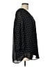 Jones New York 100% Polyester Polka Dots Black 3/4 Sleeve Blouse Size L - photo 4